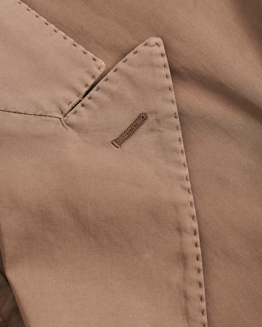 Homme | Blazers | Boglioli | K Jacket Double Breasted Cotton Blazer Tobacco
