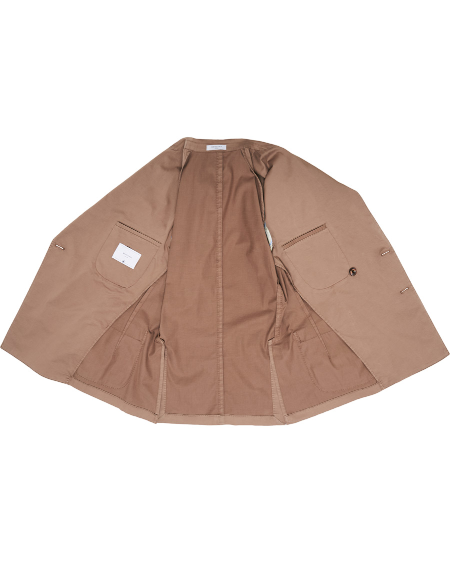 Homme | Blazers | Boglioli | K Jacket Double Breasted Cotton Blazer Tobacco