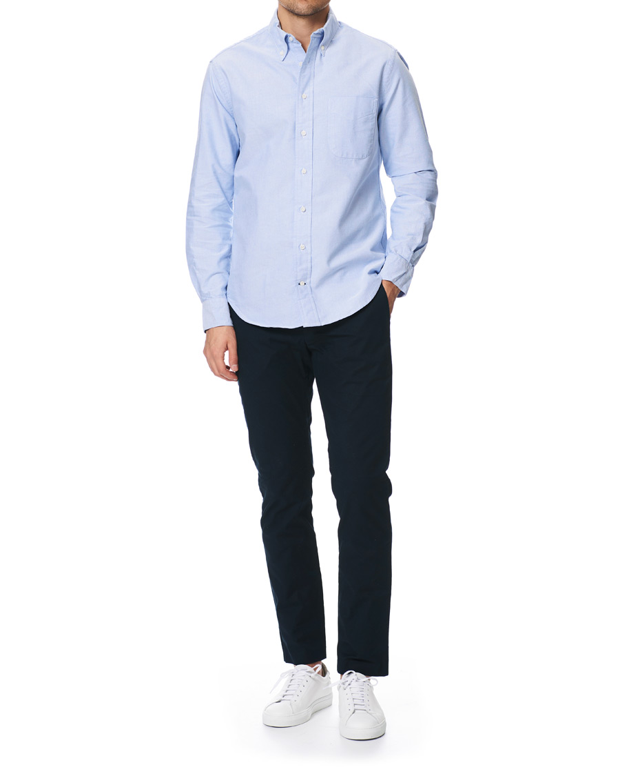 Homme | Chemises | Gitman Vintage | Button Down Oxford Shirt Light Blue