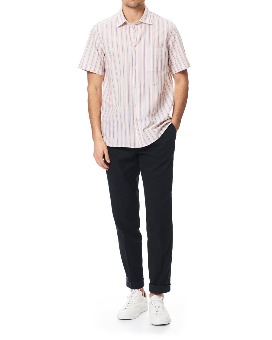 Homme | Chemises | Massimo Alba | Malibu Short Sleeve Shirt Mandarino