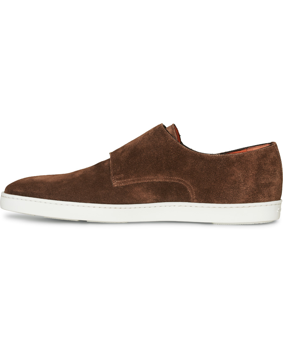 Homme | Santoni Double Monk Shoe Brown Suede | Santoni | Double Monk Shoe Brown Suede