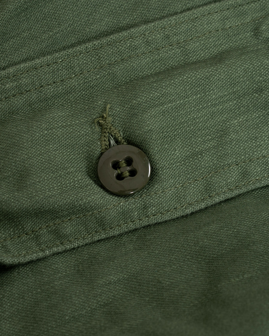 Heren | Broeken | orSlow | Slim Fit Original Sateen Fatigue Pants Army Green