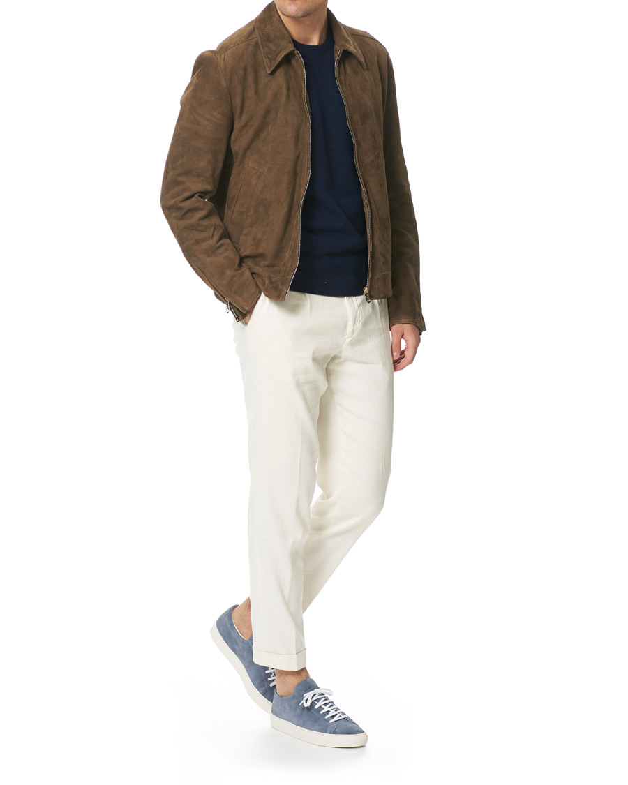Homme | Common Projects Original Achilles Sneakers Blue Suede | Common Projects | Original Achilles Sneakers Blue Suede