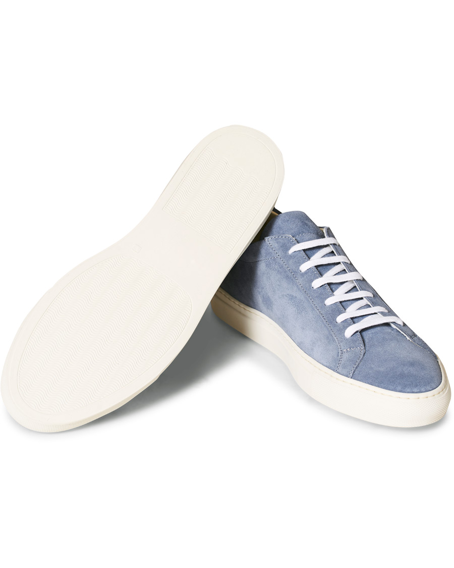 Homme | Common Projects Original Achilles Sneakers Blue Suede | Common Projects | Original Achilles Sneakers Blue Suede