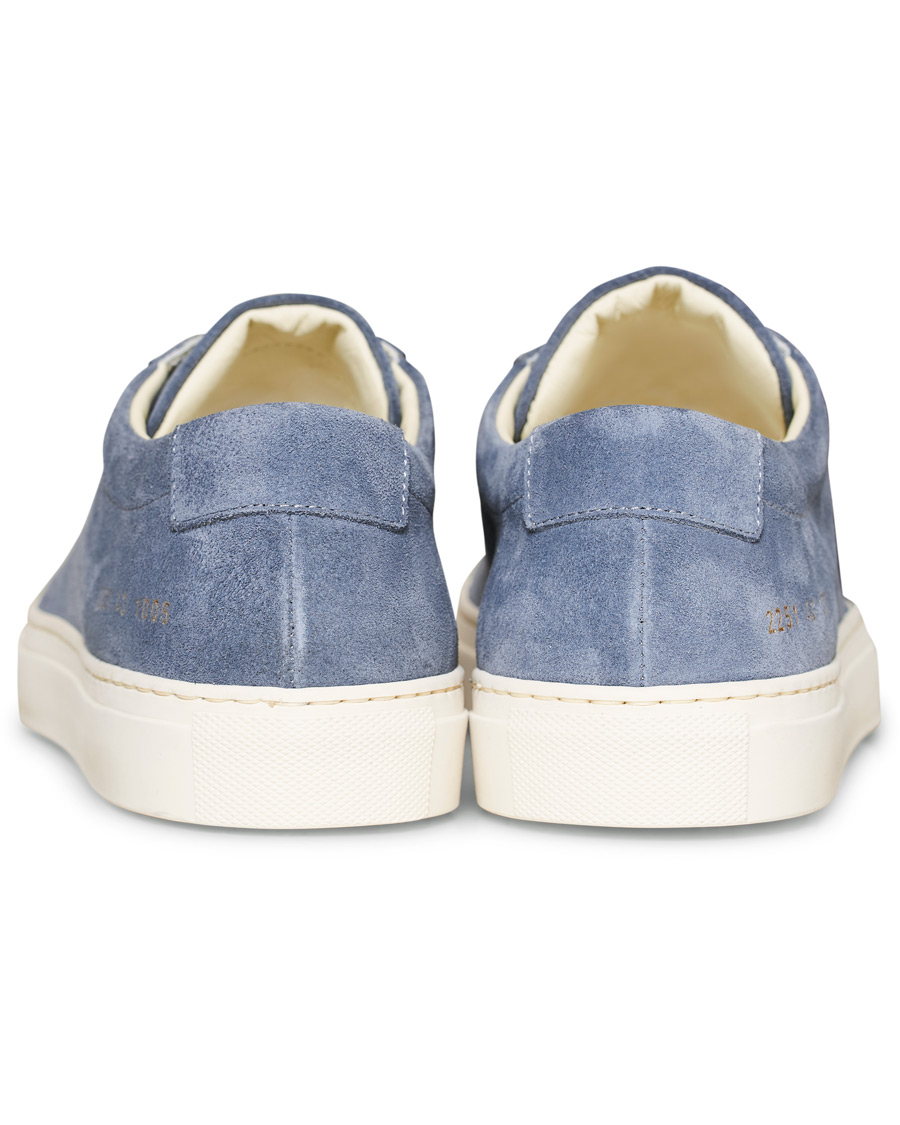 Homme | Common Projects Original Achilles Sneakers Blue Suede | Common Projects | Original Achilles Sneakers Blue Suede