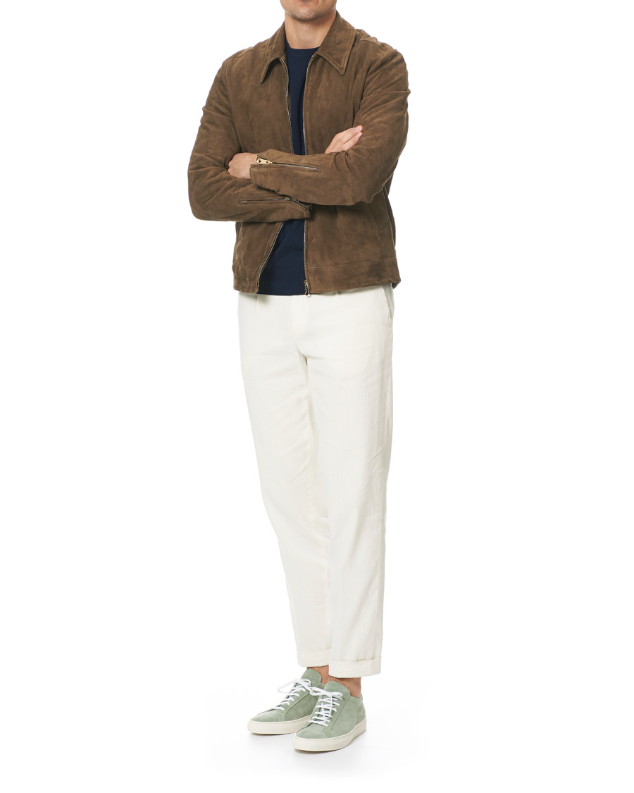 Homme | Common Projects Original Achilles Sneakers Green Suede | Common Projects | Original Achilles Sneakers Green Suede