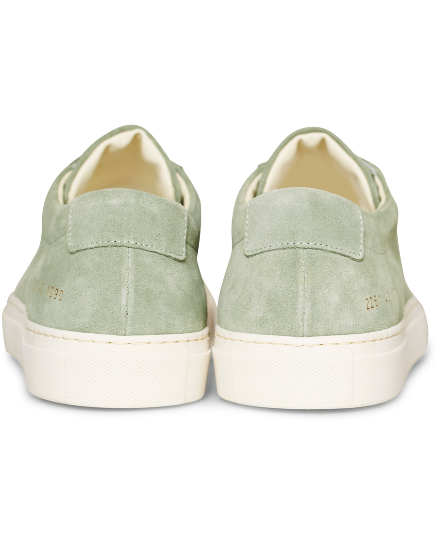 Homme | Common Projects Original Achilles Sneakers Green Suede | Common Projects | Original Achilles Sneakers Green Suede