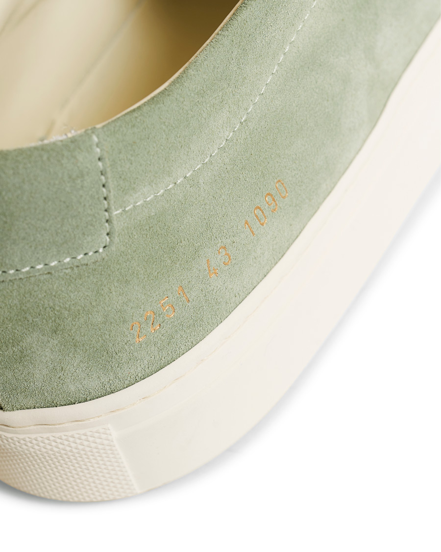 Homme | Common Projects Original Achilles Sneakers Green Suede | Common Projects | Original Achilles Sneakers Green Suede