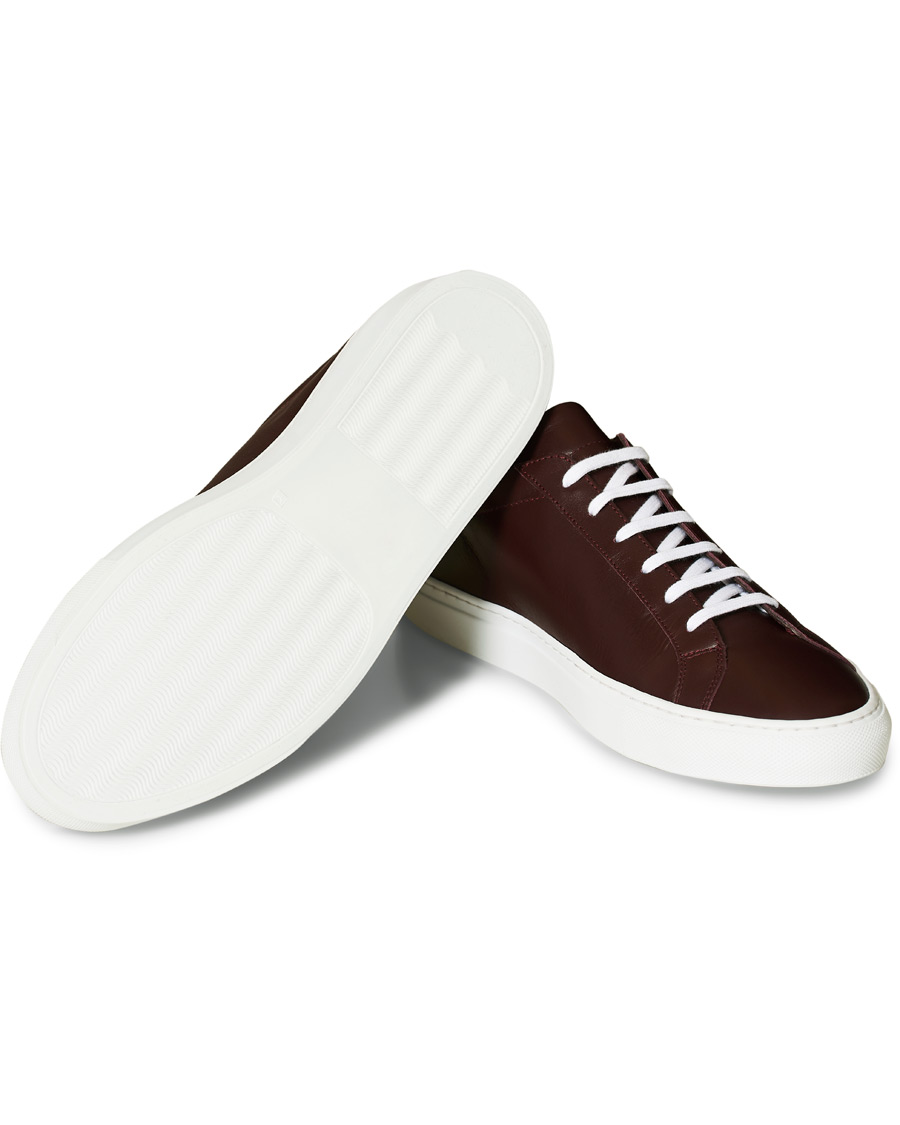 Homme | Common Projects Original Achilles Sneakers Bordeaux Calf | Common Projects | Original Achilles Sneakers Bordeaux Calf