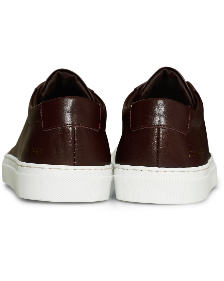 Homme | Common Projects Original Achilles Sneakers Bordeaux Calf | Common Projects | Original Achilles Sneakers Bordeaux Calf