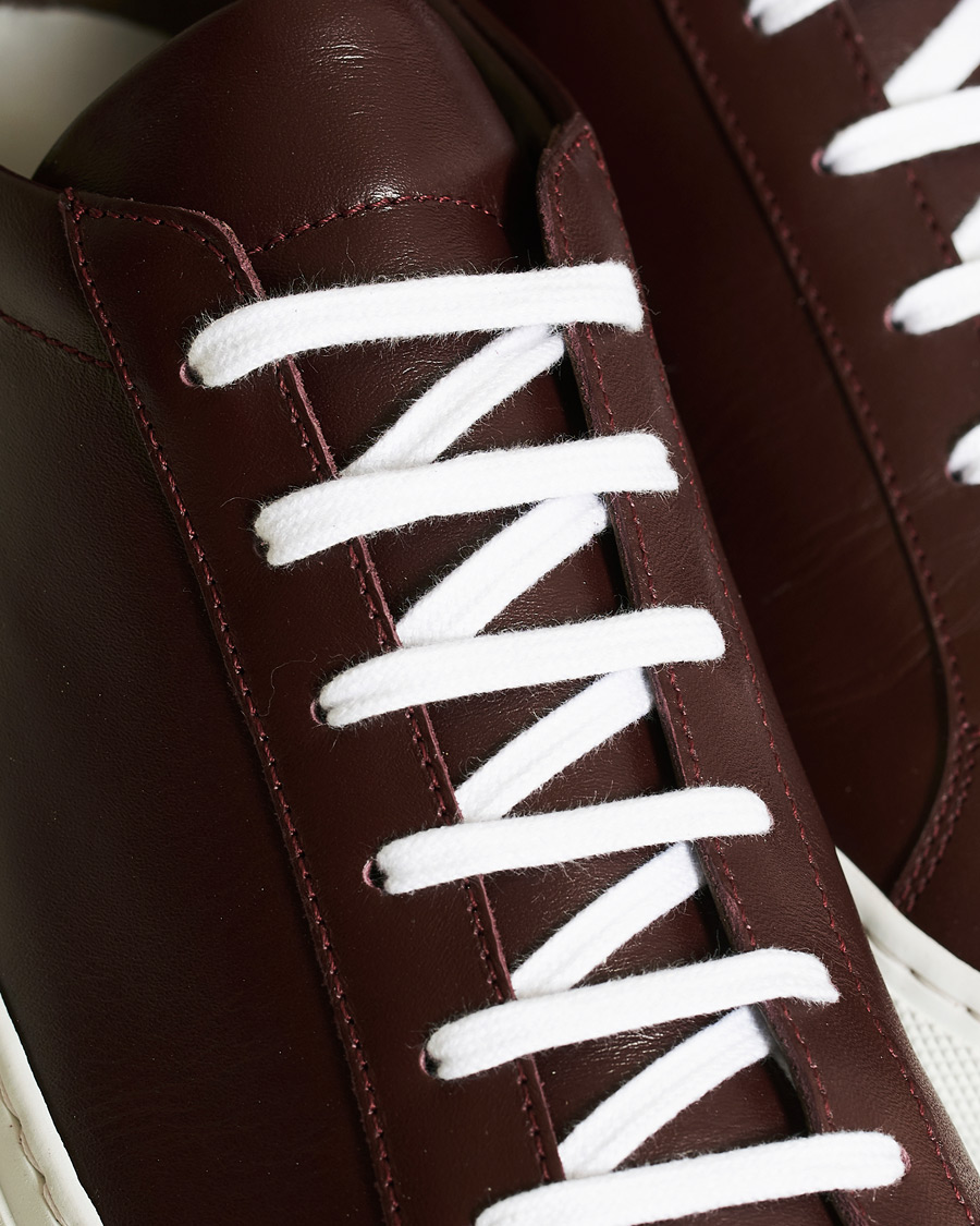 Homme | Common Projects Original Achilles Sneakers Bordeaux Calf | Common Projects | Original Achilles Sneakers Bordeaux Calf