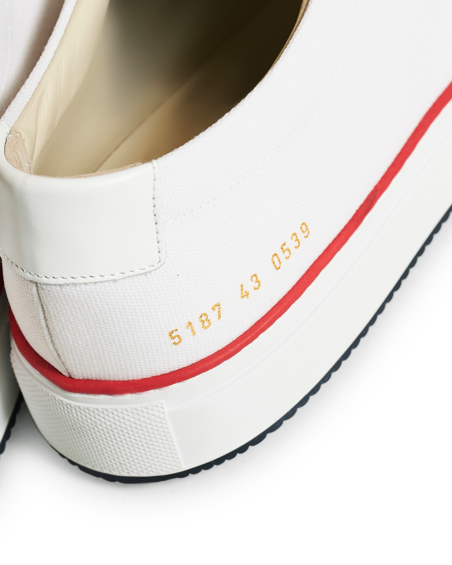 Homme | Common Projects Achilles Sneakers White Canvas | Common Projects | Achilles Sneakers White Canvas
