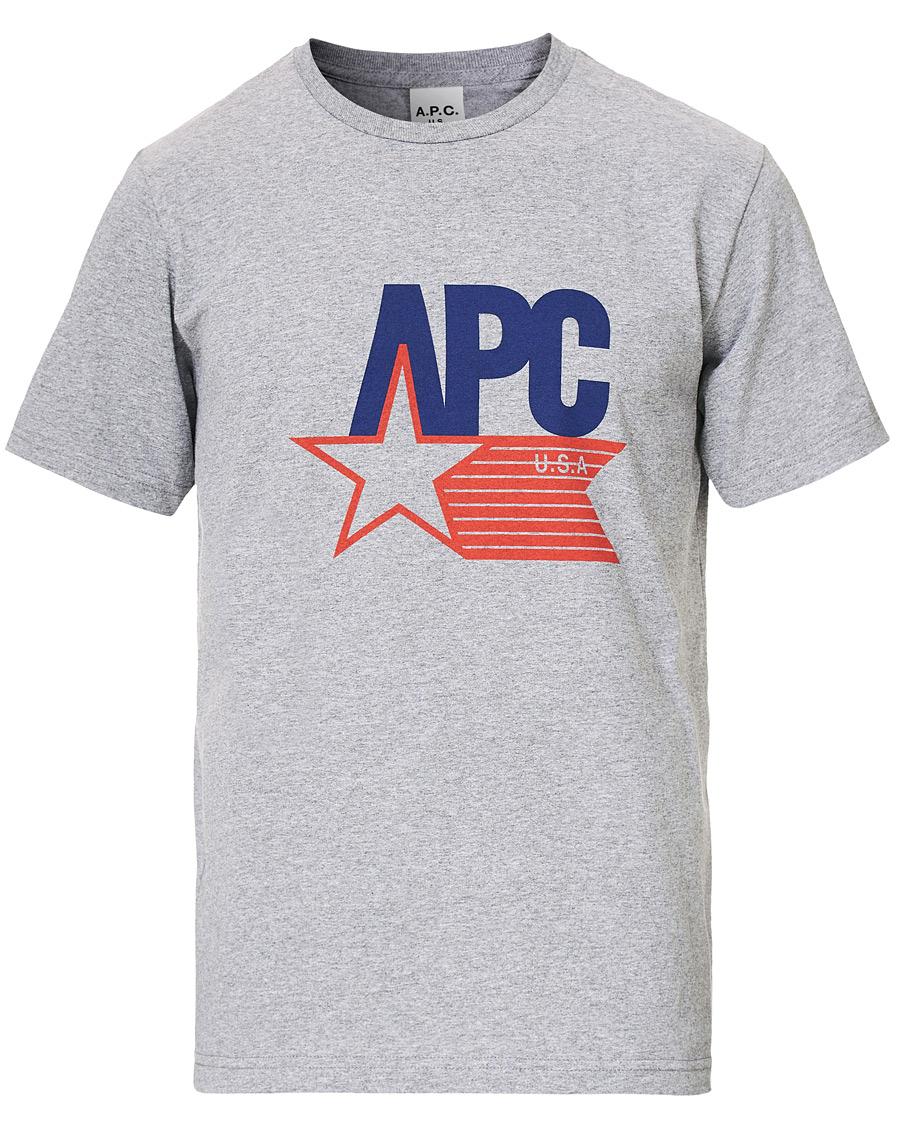 Homme | T-shirts | A.P.C. | Cornelius US T-shirt Gris Chine