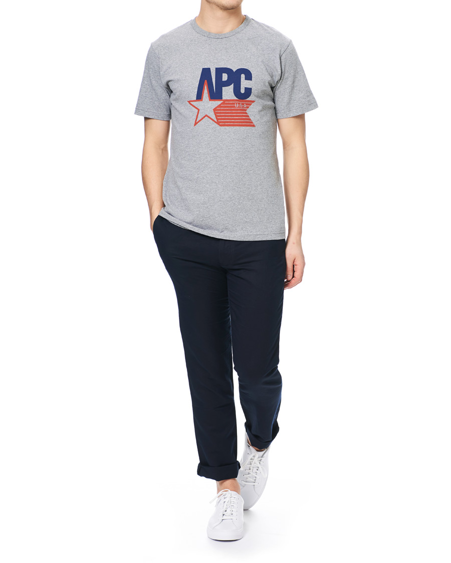 Homme | T-shirts | A.P.C. | Cornelius US T-shirt Gris Chine