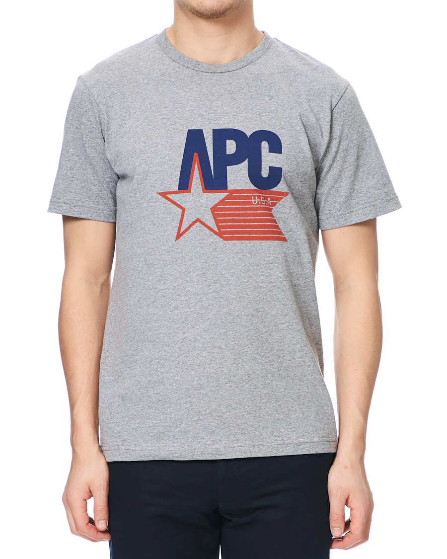 Homme | T-shirts | A.P.C. | Cornelius US T-shirt Gris Chine