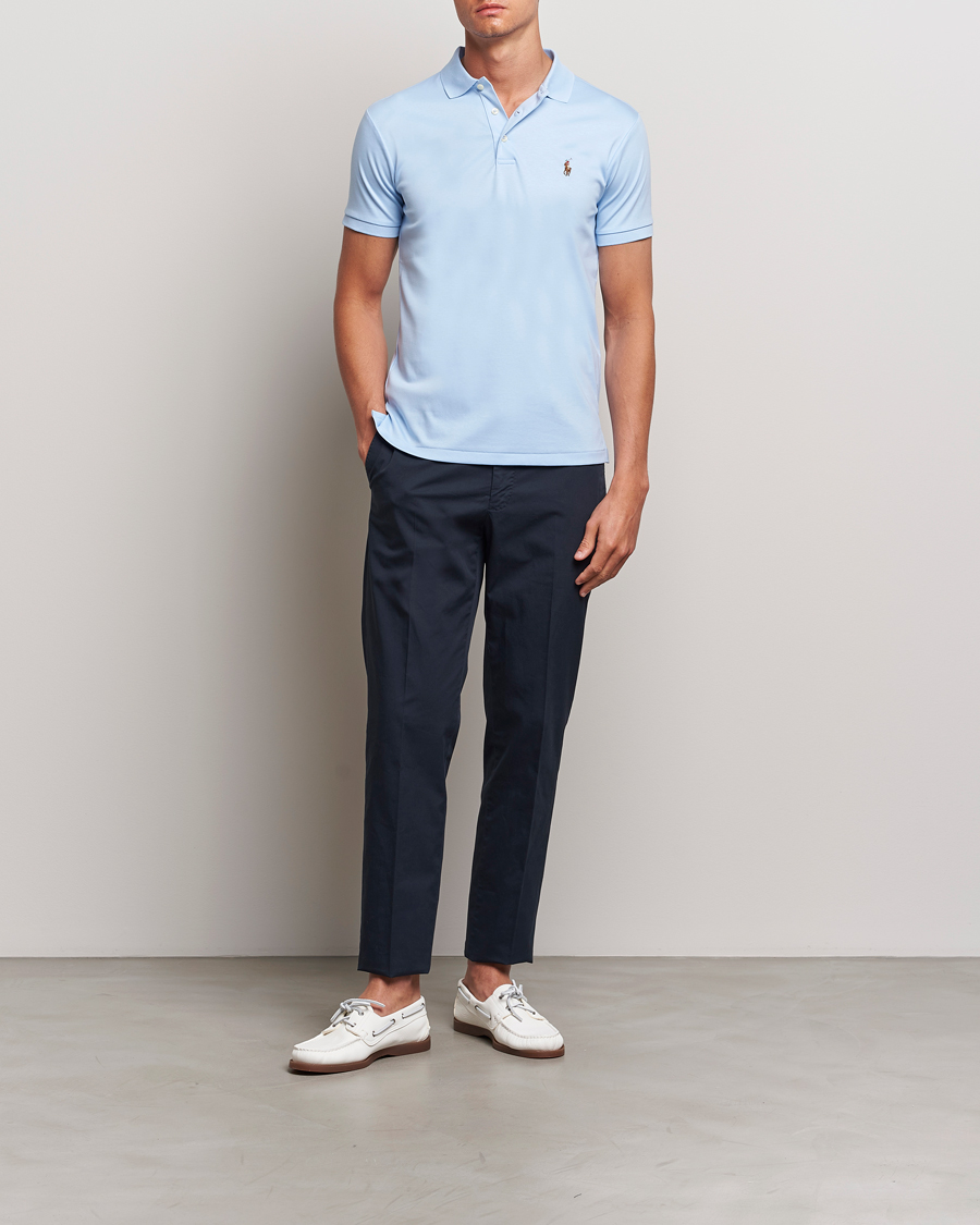 Homme | Polos | Polo Ralph Lauren | Slim Fit Pima Cotton Polo Office Blue