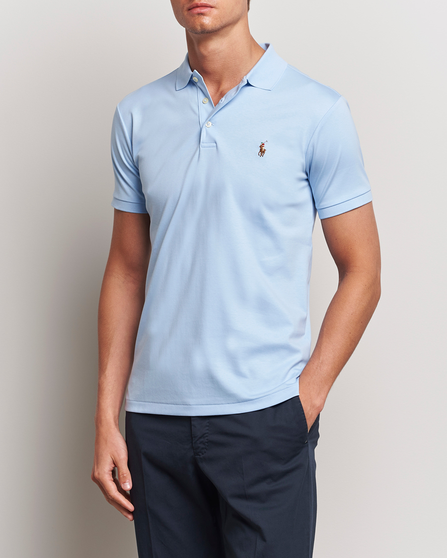 Homme | Polos | Polo Ralph Lauren | Slim Fit Pima Cotton Polo Office Blue