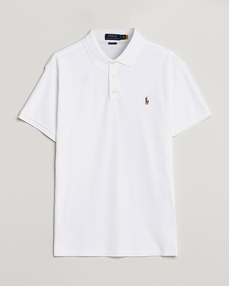 Homme | Polos | Polo Ralph Lauren | Slim Fit Pima Cotton Polo White