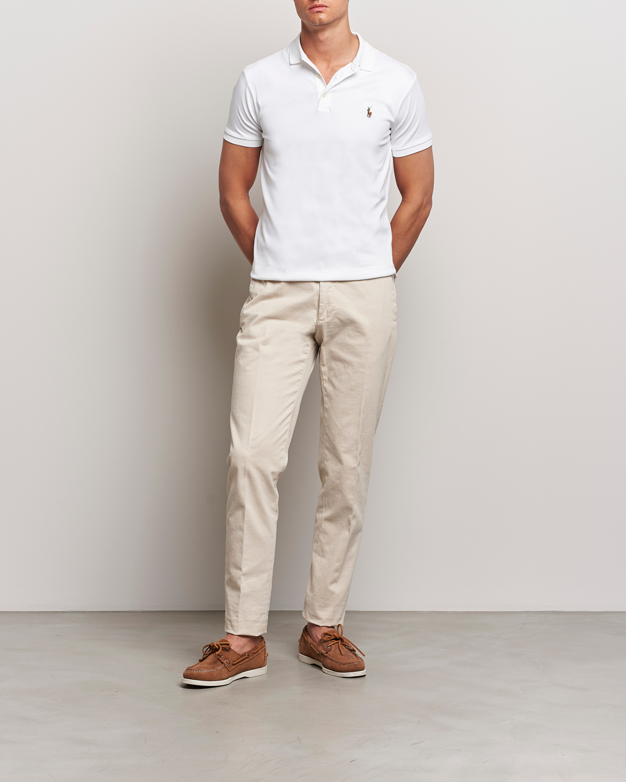 Homme | Polos | Polo Ralph Lauren | Slim Fit Pima Cotton Polo White