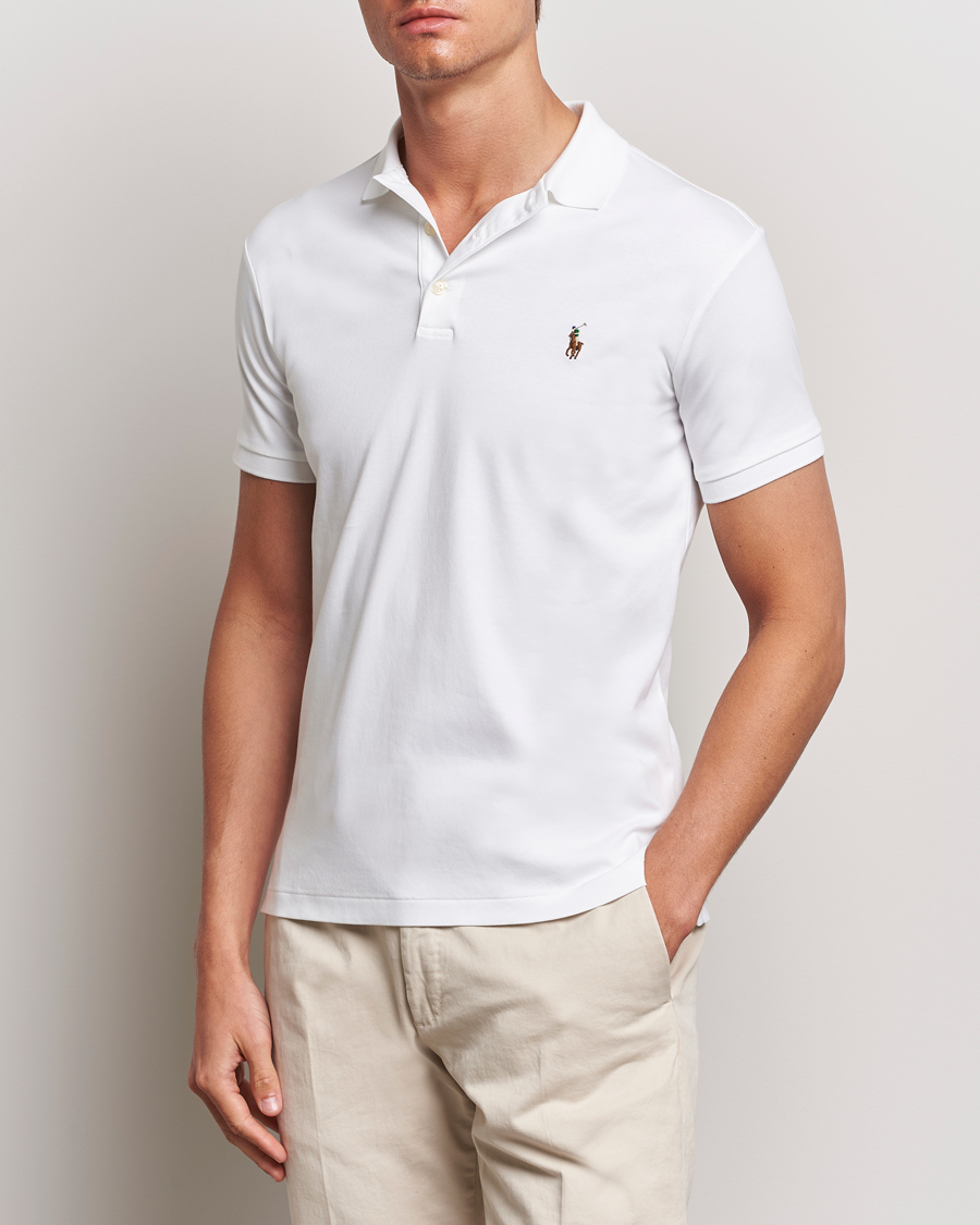 Homme | Polos | Polo Ralph Lauren | Slim Fit Pima Cotton Polo White
