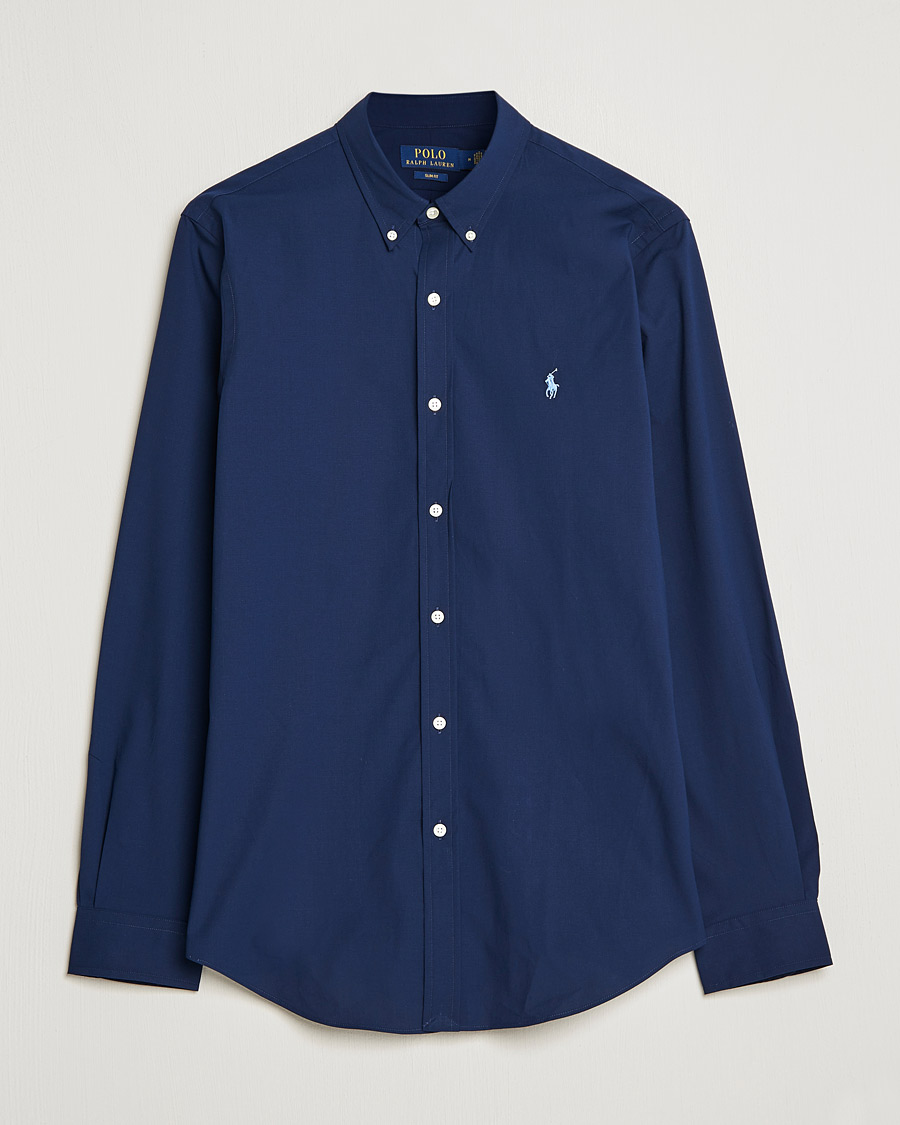 Homme | Chemises | Polo Ralph Lauren | Slim Fit Shirt Poplin Newport Navy