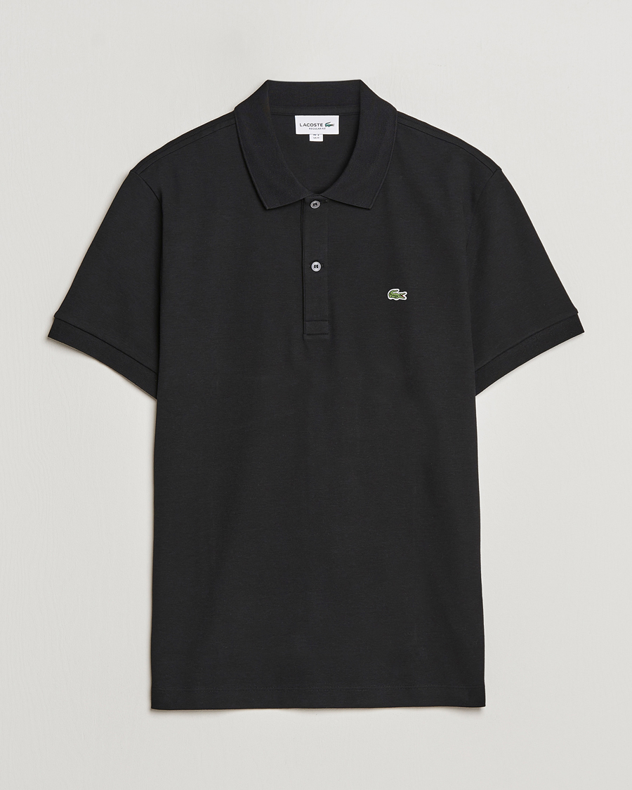 Heren | Polo's | Lacoste | Pima Interlock Piké Black