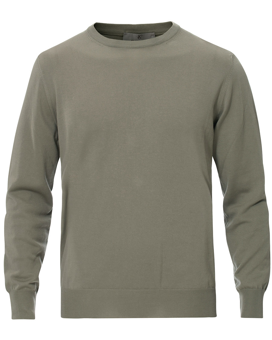 Heren | Truien | Canali | Cotton Crew Neck Sage