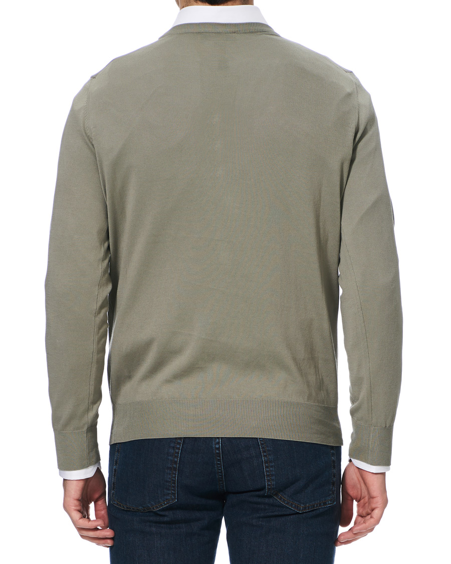 Heren | Truien | Canali | Cotton Crew Neck Sage