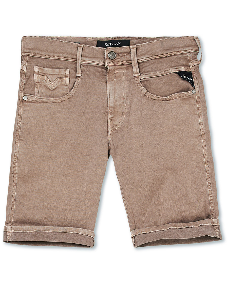 Homme | Shorts | Replay | Anbass Hyperflex Jeans Shorts Sand