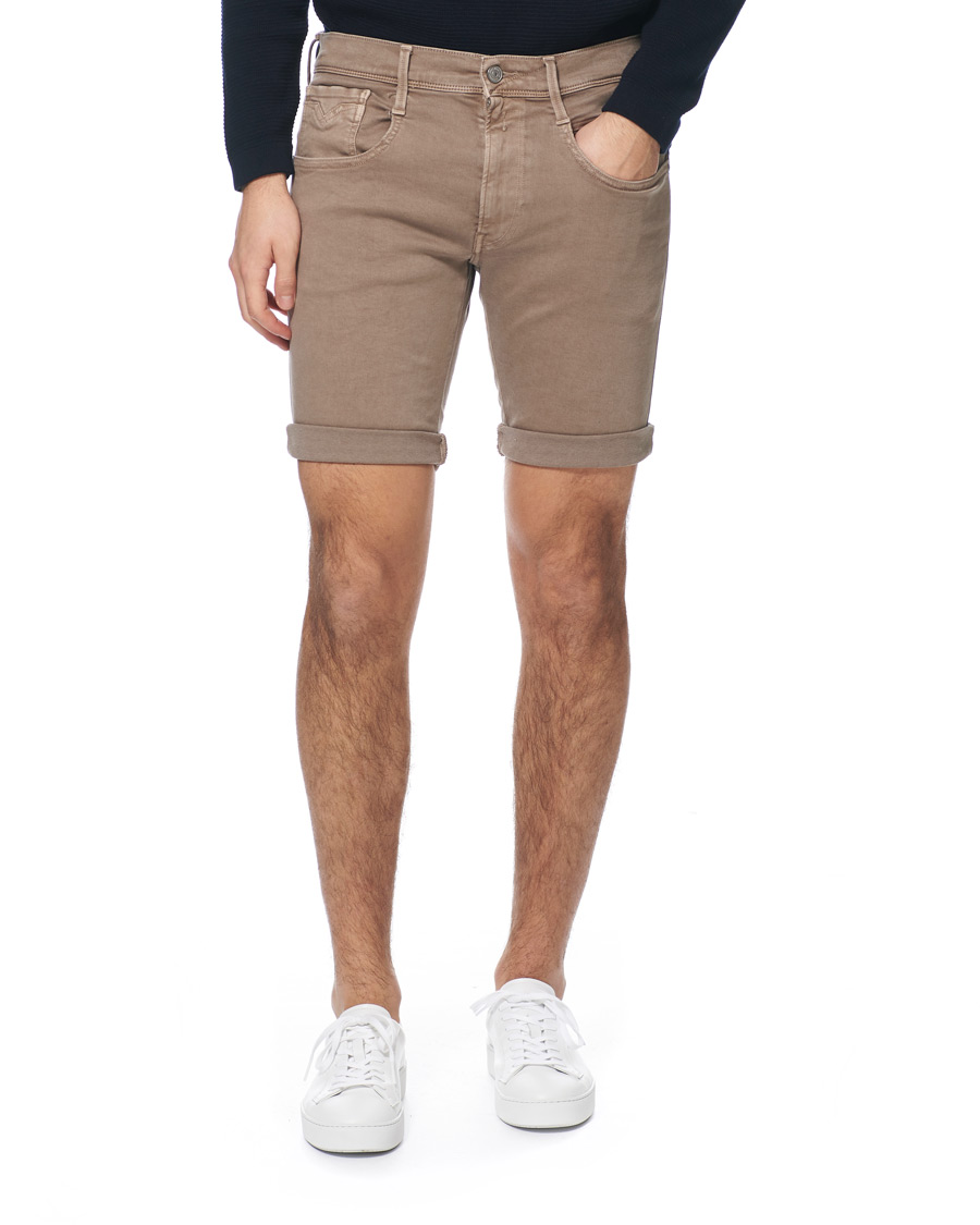 Homme | Shorts | Replay | Anbass Hyperflex Jeans Shorts Sand