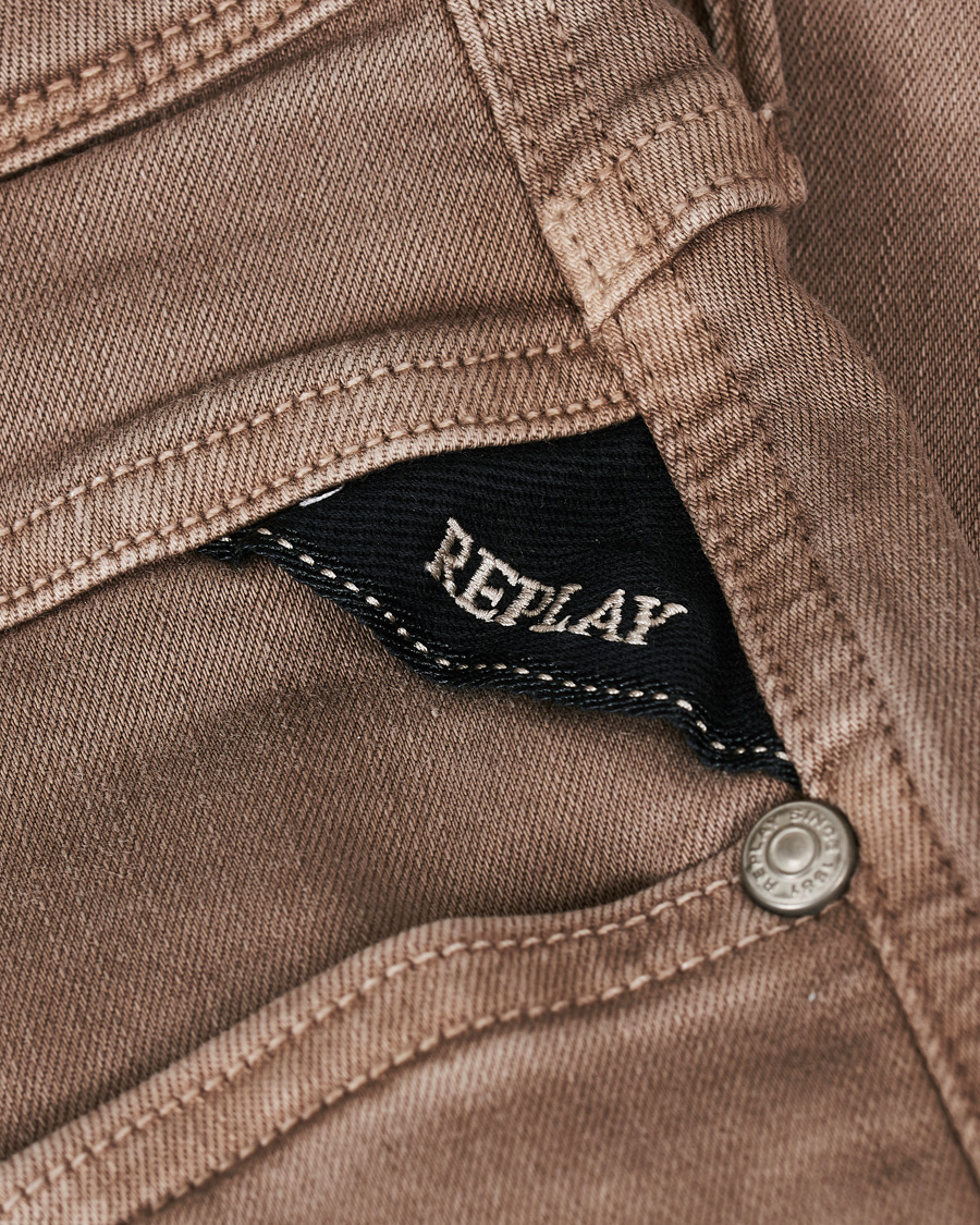 Homme | Shorts | Replay | Anbass Hyperflex Jeans Shorts Sand