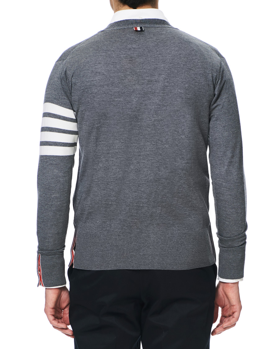 Homme | Pulls Et Tricots | Thom Browne | Merino Wool Cardigan Heather Grey