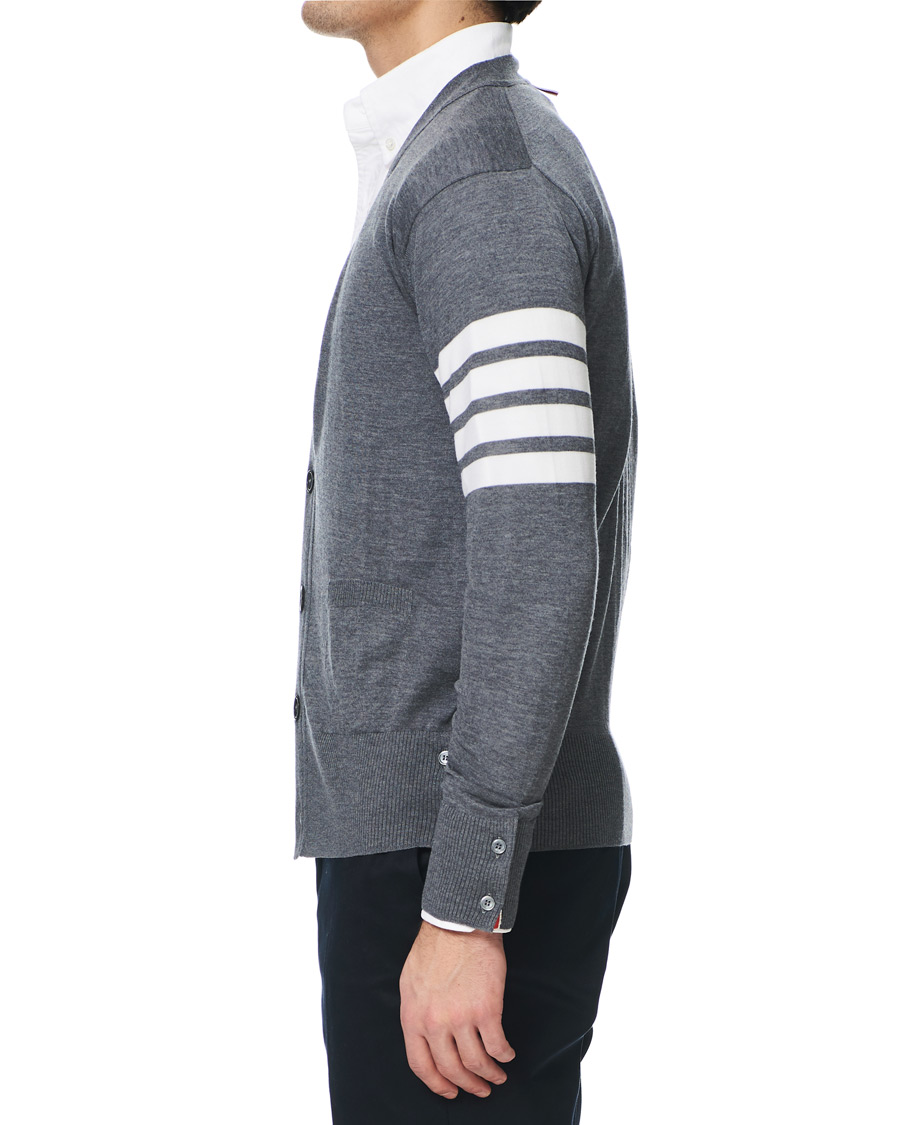 Homme | Pulls Et Tricots | Thom Browne | Merino Wool Cardigan Heather Grey