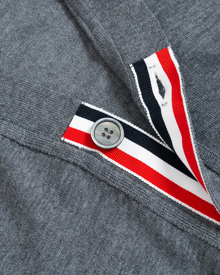 Homme | Pulls Et Tricots | Thom Browne | Merino Wool Cardigan Heather Grey