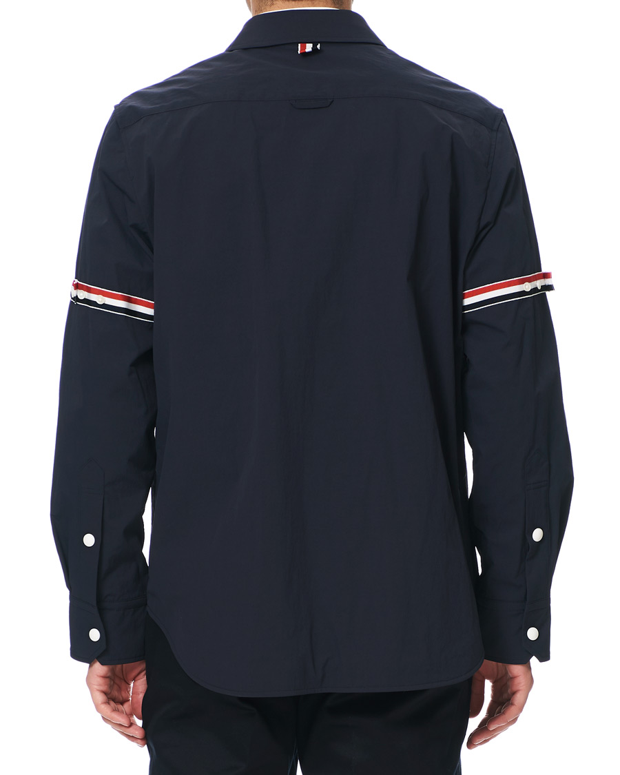 Homme | Manteaux Et Vestes | Thom Browne | Armband Shell Nylon Shirt Jacket Navy