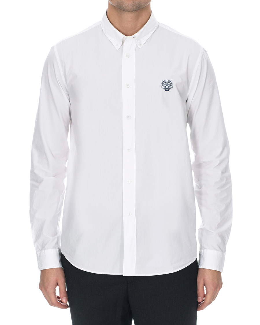 Homme | Chemises | KENZO | Casual Fit Crest Shirt White