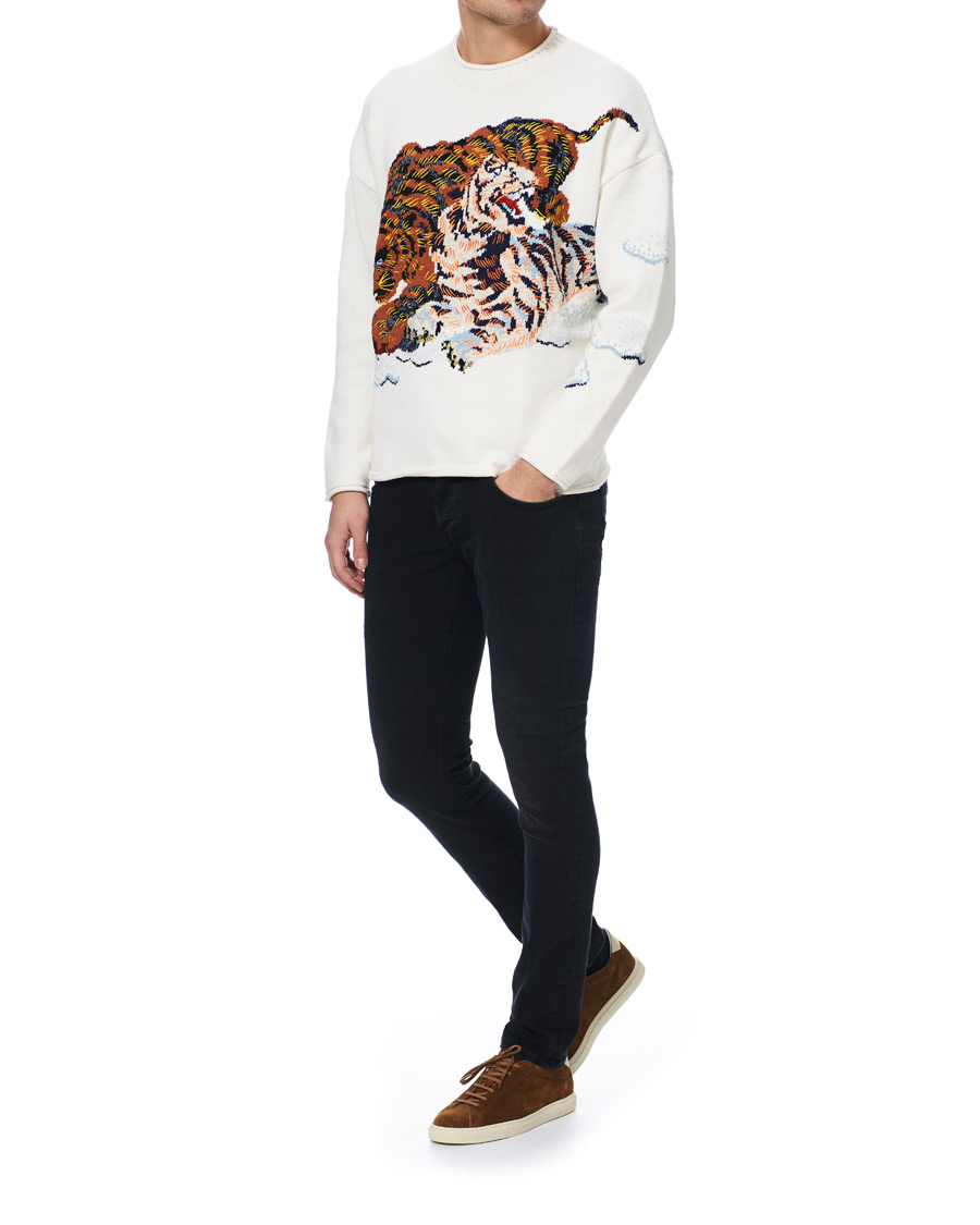 Heren | Truien | KENZO | Tiger Cloud Crew Neck Jumper Ecru
