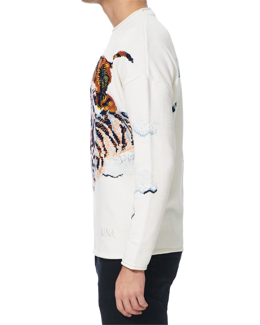 Heren | Truien | KENZO | Tiger Cloud Crew Neck Jumper Ecru