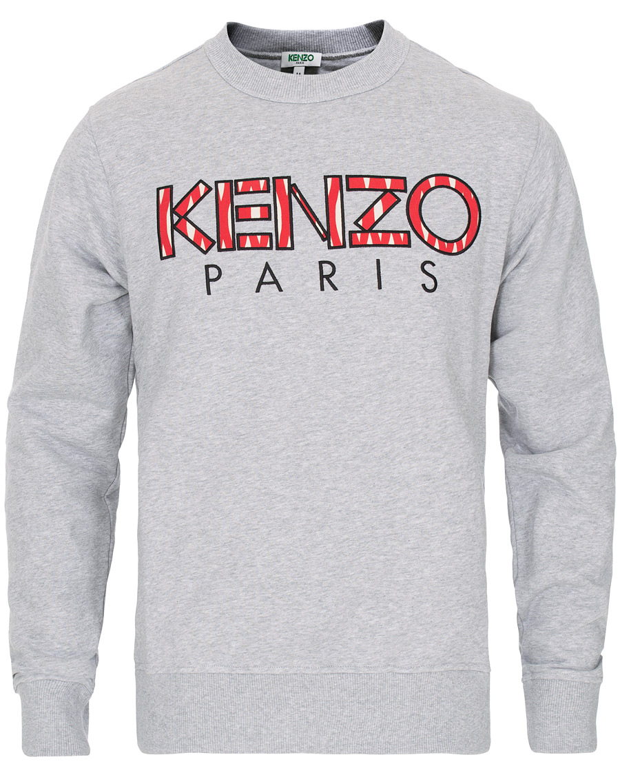 Homme | Pulls Et Tricots | KENZO | Paris Crew Neck Sweatshirt Grey Melange