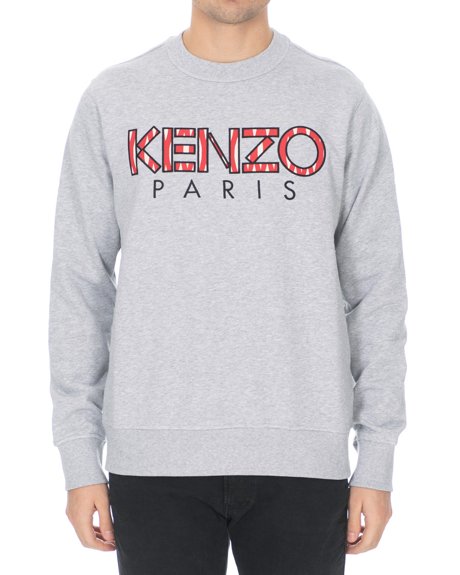 Homme | Pulls Et Tricots | KENZO | Paris Crew Neck Sweatshirt Grey Melange