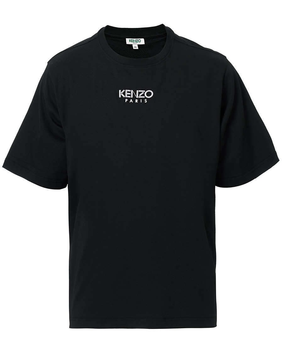 Homme | T-shirts | KENZO | Oversized Paris Crew Neck Tee Black