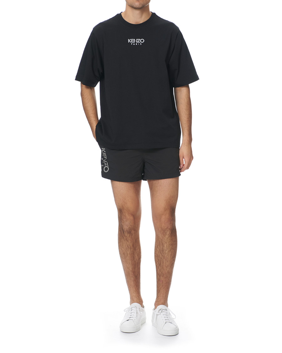 Homme | T-shirts | KENZO | Oversized Paris Crew Neck Tee Black