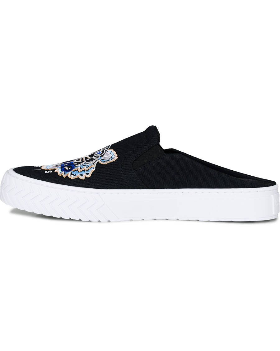 Homme | KENZO K Skate Tiger Head Mule Slip On Sneaker Black | KENZO | K Skate Tiger Head Mule Slip On Sneaker Black