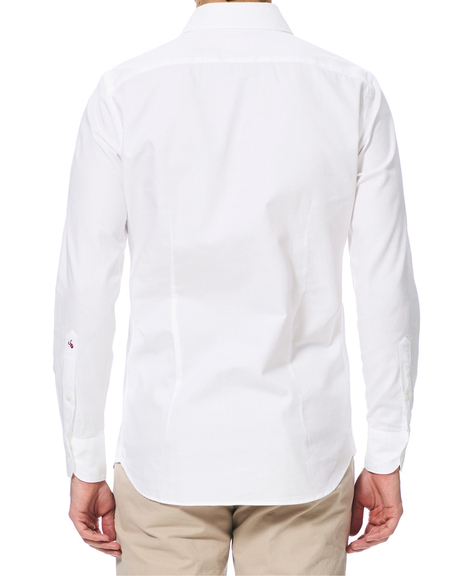 Homme | Chemises | Glanshirt | Soft Giro Inglese Cotton Shirt White