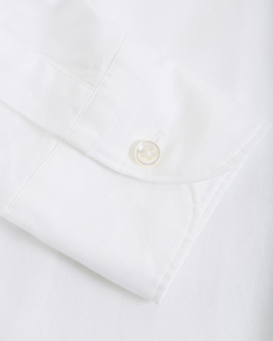 Homme | Chemises | Glanshirt | Soft Giro Inglese Cotton Shirt White