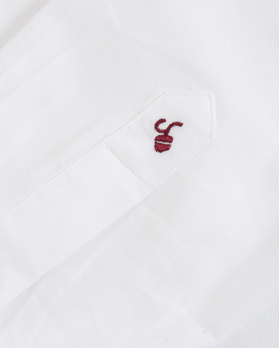 Homme | Chemises | Glanshirt | Soft Giro Inglese Cotton Shirt White