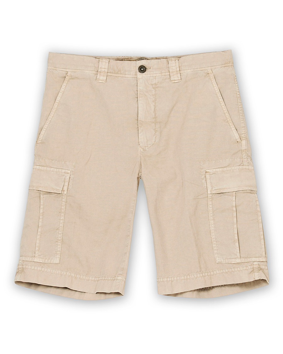 Homme | Shorts | Incotex | Cotton Cargo Shorts Beige
