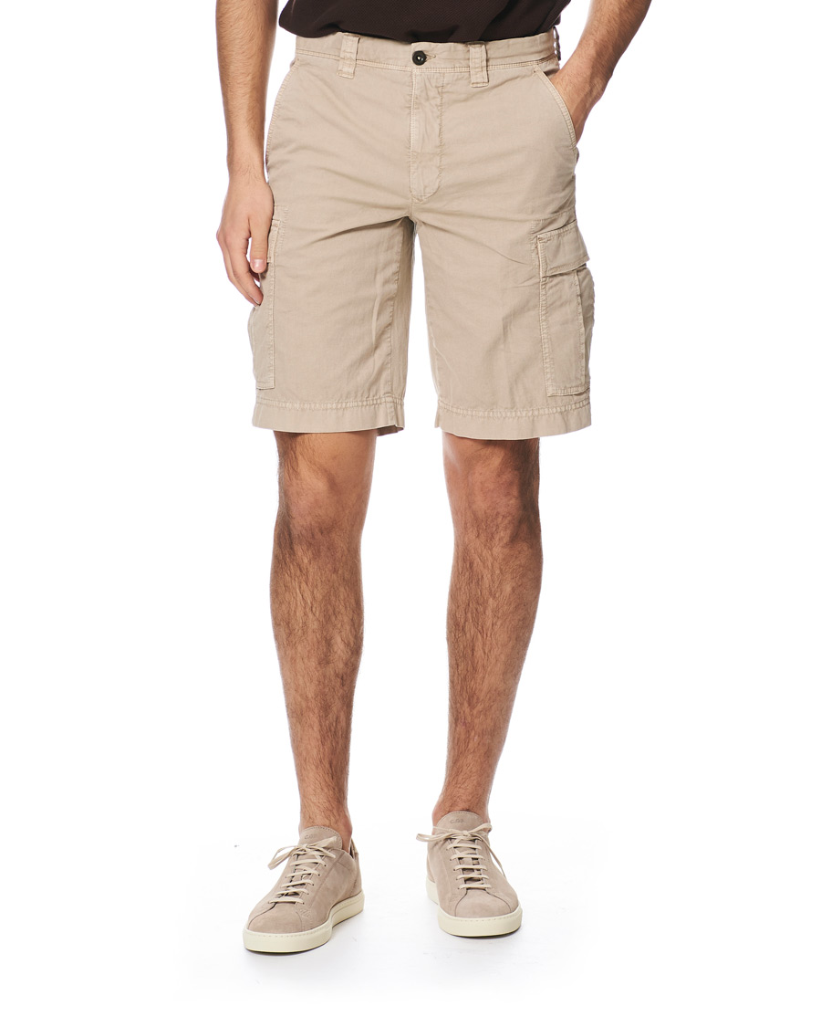 Homme | Shorts | Incotex | Cotton Cargo Shorts Beige