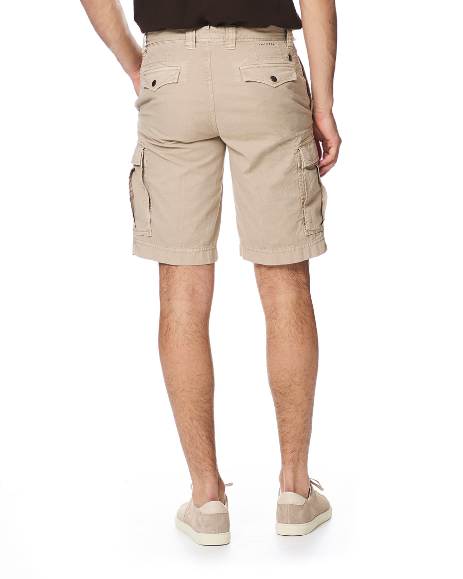 Homme | Shorts | Incotex | Cotton Cargo Shorts Beige
