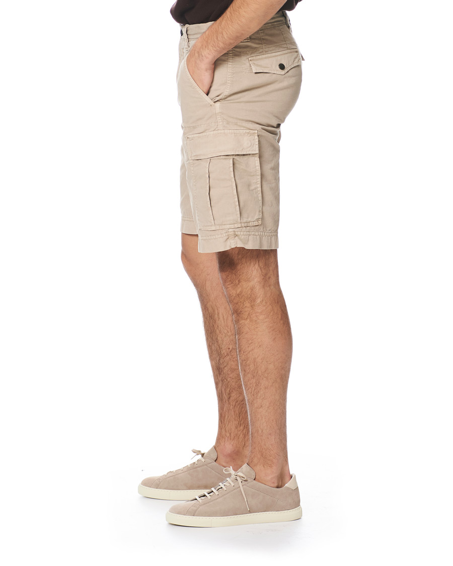 Homme | Shorts | Incotex | Cotton Cargo Shorts Beige